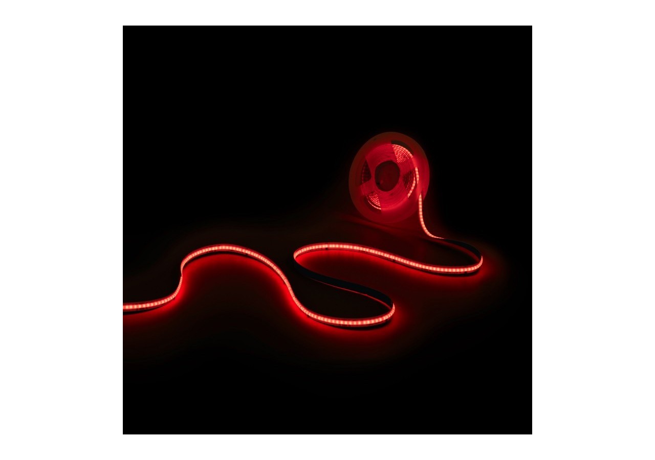 Ruban LED COB RGB intelligent IC 24V DC-12W/m-IP20-630ch/m-Largeur 10mm-5m - BLSCOB-24V12W-IC-IP20-RGB - Barcelona LED