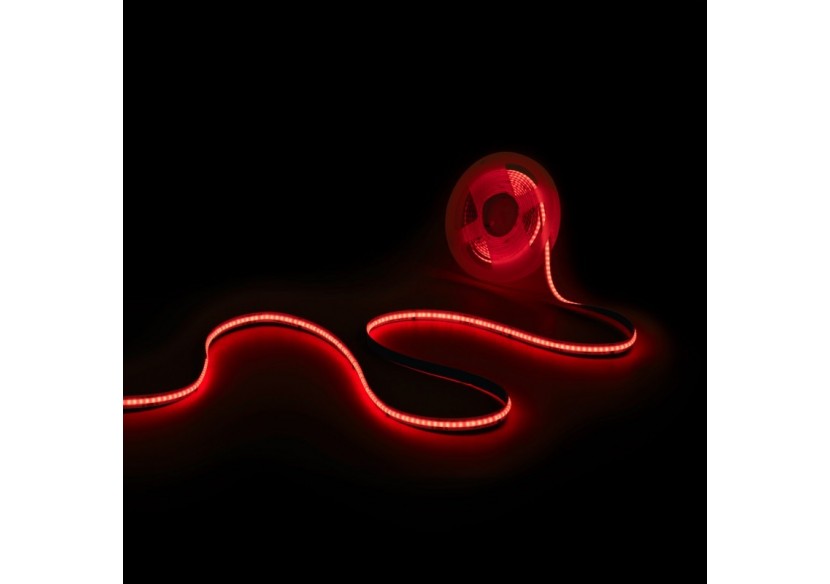 Ruban LED COB RGB intelligent IC 24V DC-12W/m-IP20-630ch/m-Largeur 10mm-5m - BLSCOB-24V12W-IC-IP20-RGB - Barcelona LED