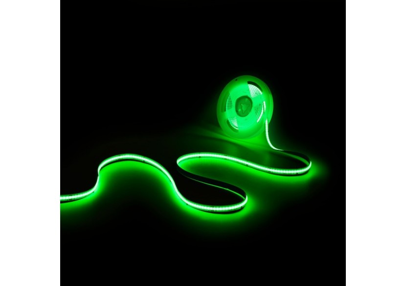 Ruban LED COB RGB intelligent IC 24V DC-12W/m-IP20-630ch/m-Largeur 10mm-5m - BLSCOB-24V12W-IC-IP20-RGB - Barcelona LED