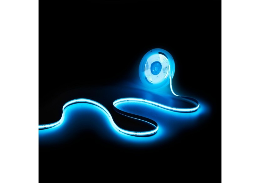 Ruban LED COB RGB intelligent IC 24V DC-12W/m-IP20-630ch/m-Largeur 10mm-5m - BLSCOB-24V12W-IC-IP20-RGB - Barcelona LED