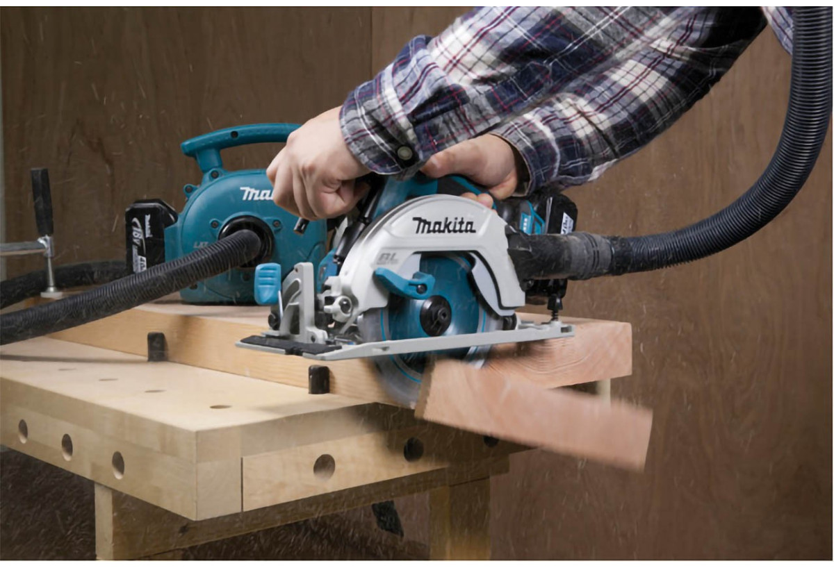 Scies circulaires bois 18 V Li-Ion 5 Ah - Makita : Confort'Mat