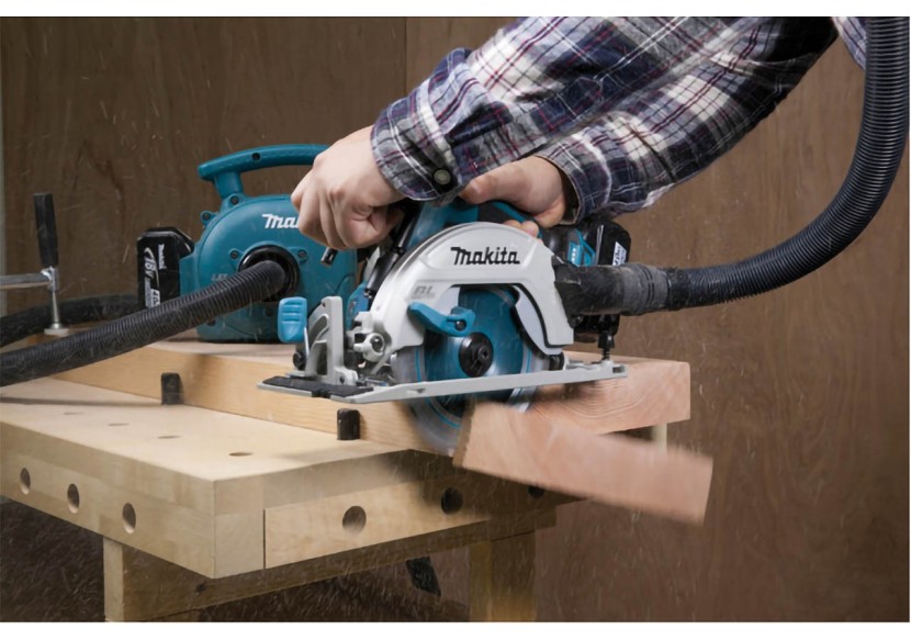 Scies circulaires bois 18 V Li-Ion 5 Ah - Makita : Confort'Mat