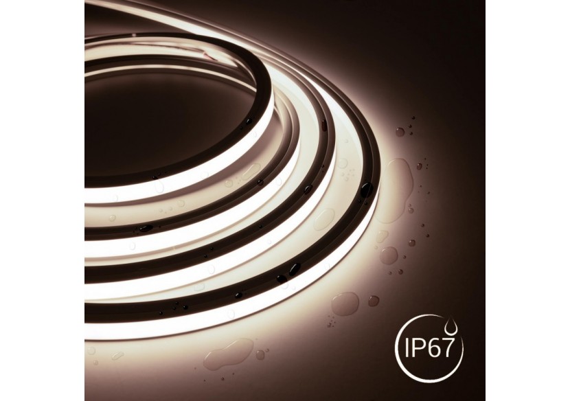 Néon LED flexible monochrome 24V DC-10x10mm-5m-Kit complet-IP67-10W/m - N1010-5M-BN - Barcelona LED