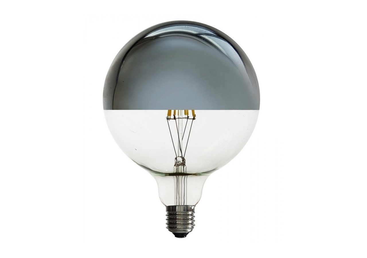 Ampoule LED globe miroir argenté E27 G125-6W-3000K - BFE1-G125E27-SILVER-BC - Barcelona LED