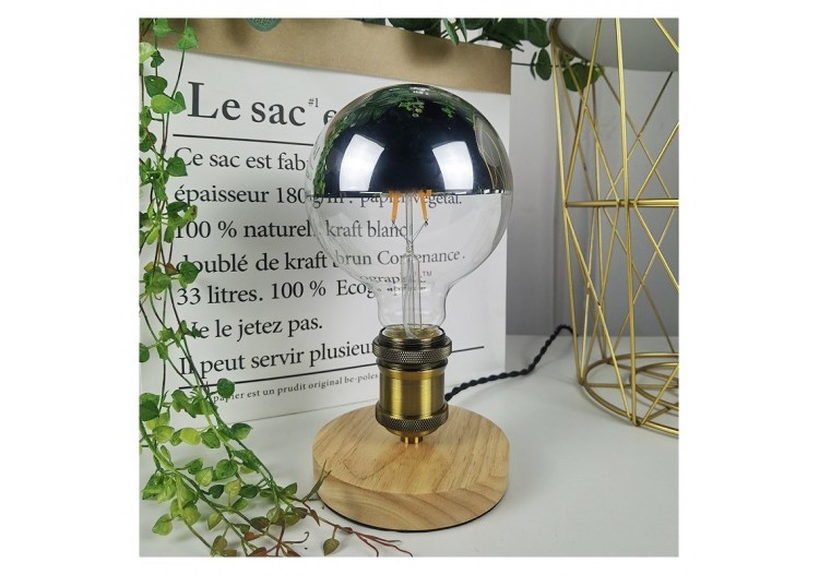 Ampoule LED globe miroir argenté E27 G125-6W-3000K - BFE1-G125E27-SILVER-BC - Barcelona LED 2