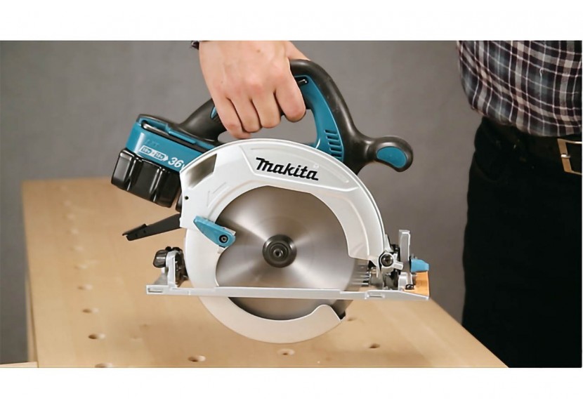 Scies circulaires bois 36 V Li-Ion 5 Ah - Makita : Confort'Mat