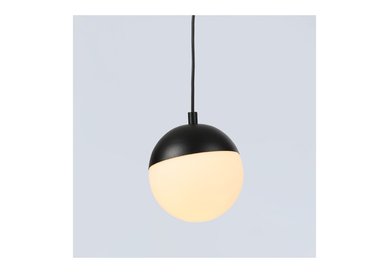 Suspension boule LED sur rail magnétique 48V-6W-2700K-IRC90-Noir - LCM-6W-BC-N - Barcelona LED