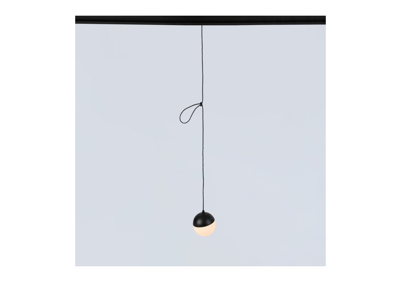 Suspension boule LED sur rail magnétique 48V-6W-2700K-IRC90-Noir - LCM-6W-BC-N - Barcelona LED