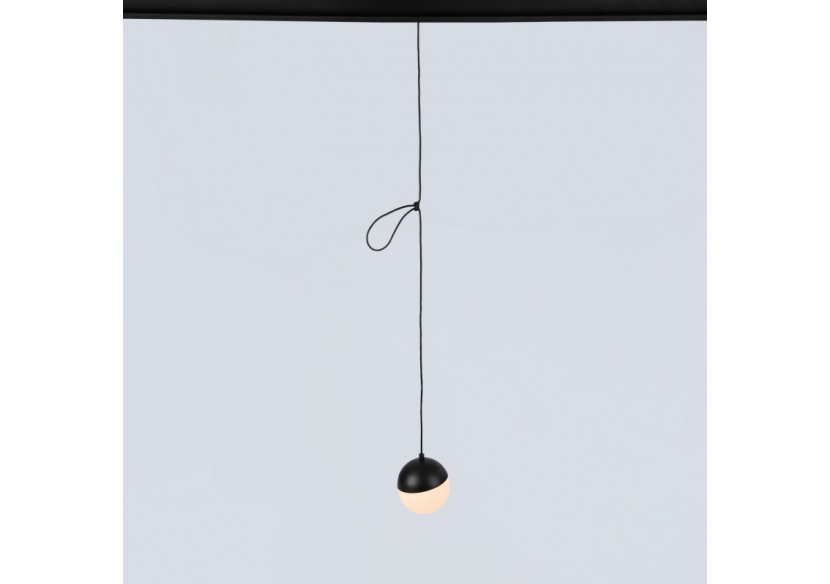 Suspension boule LED sur rail magnétique 48V-6W-2700K-IRC90-Noir - LCM-6W-BC-N - Barcelona LED