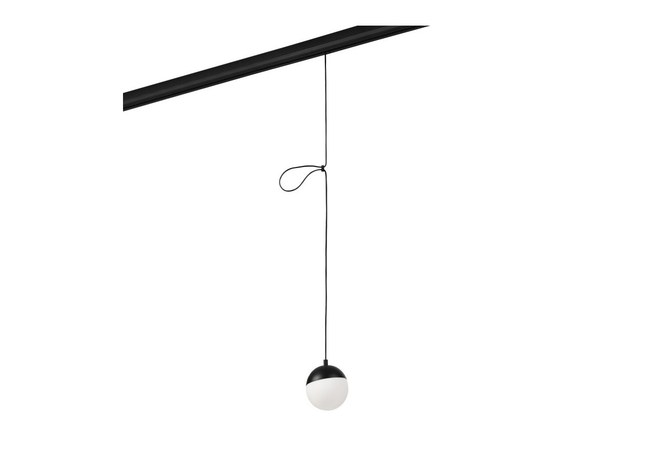Suspension boule LED sur rail magnétique 48V-6W-2700K-IRC90-Noir - LCM-6W-BC-N - Barcelona LED