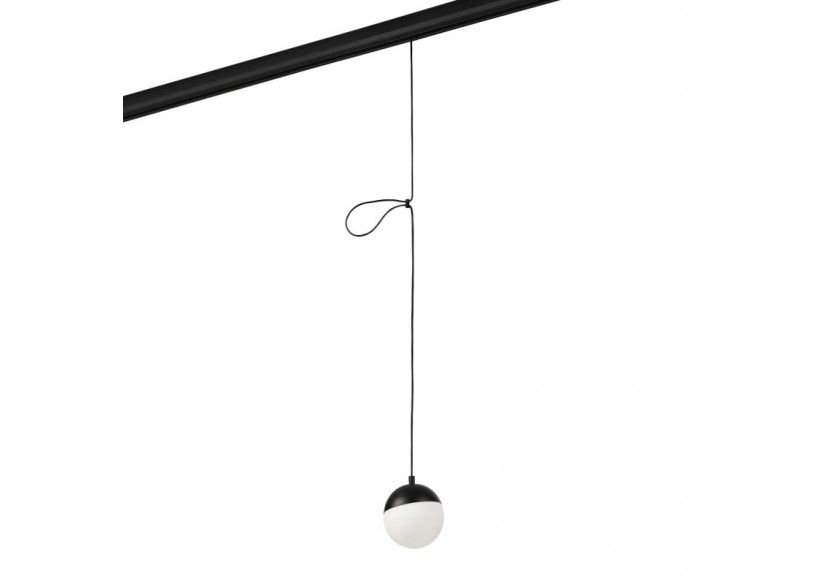 Suspension boule LED sur rail magnétique 48V-6W-2700K-IRC90-Noir - LCM-6W-BC-N - Barcelona LED