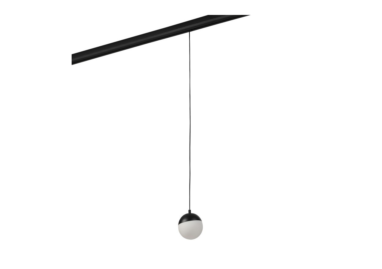 Suspension boule LED sur rail magnétique 48V-6W-2700K-IRC90-Noir - LCM-6W-BC-N - Barcelona LED