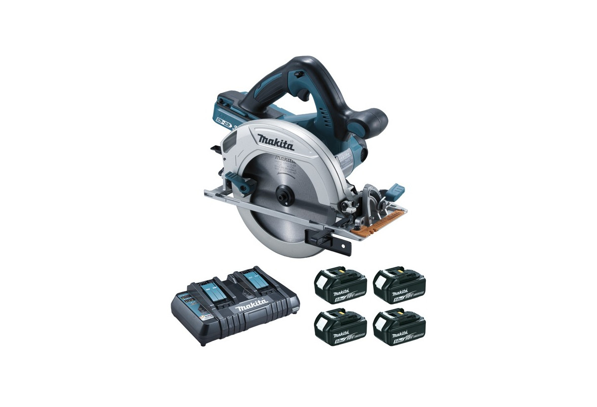 Scies circulaires bois 36 V Li-Ion 5 Ah - Makita : Confort'Mat