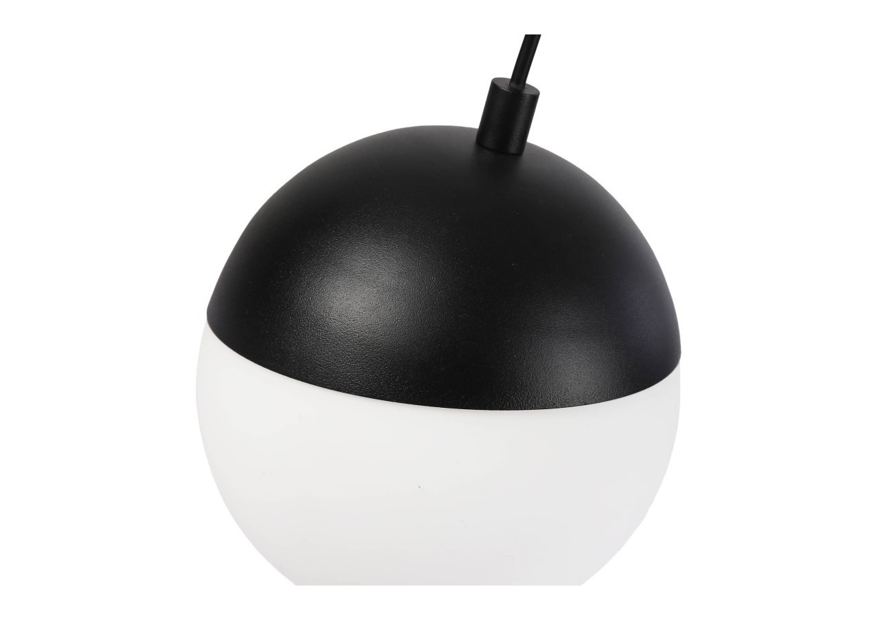 Suspension boule LED sur rail magnétique 48V-6W-2700K-IRC90-Noir - LCM-6W-BC-N - Barcelona LED