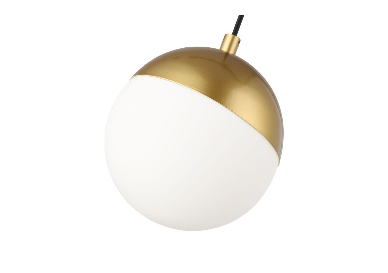 Suspension boule LED sur rail magnétique 48V-6W-2700K-IRC90-Or - LCM-6W-BC-D - Barcelona LED