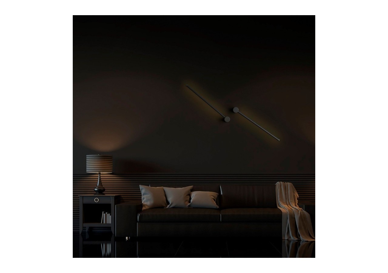 Applique murale linéaire minimaliste "KENDA-R" 10W-Rotation 360 degrés-Blanc chaud - L3068-R-N - Barcelona LED