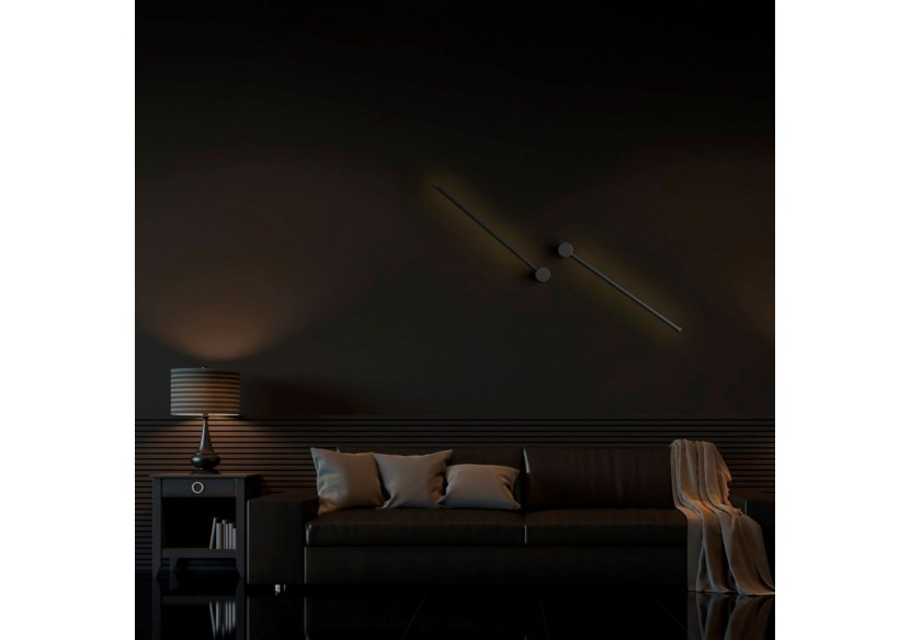 Applique murale linéaire minimaliste "KENDA-R" 10W-Rotation 360 degrés-Blanc chaud - L3068-R-N - Barcelona LED Applique murale linéaire minimaliste "KENDA-R" 10W-Rotation 360 degrés-Blanc chaud - L3068-R-N - Barcelona LED