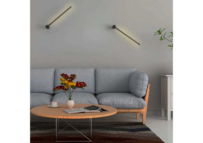 Applique murale linéaire minimaliste "KENDA-R" 10W-Rotation 360 degrés-Blanc chaud - L3068-R-N - Barcelona LED Applique murale linéaire minimaliste "KENDA-R" 10W-Rotation 360 degrés-Blanc chaud - L3068-R-N - Barcelona LED