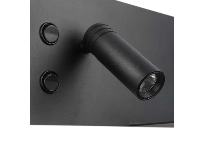 Applique de lecture avec port USB "Kerta"-Double éclairage-3W+7W - LN1512-N-USB - Barcelona LED