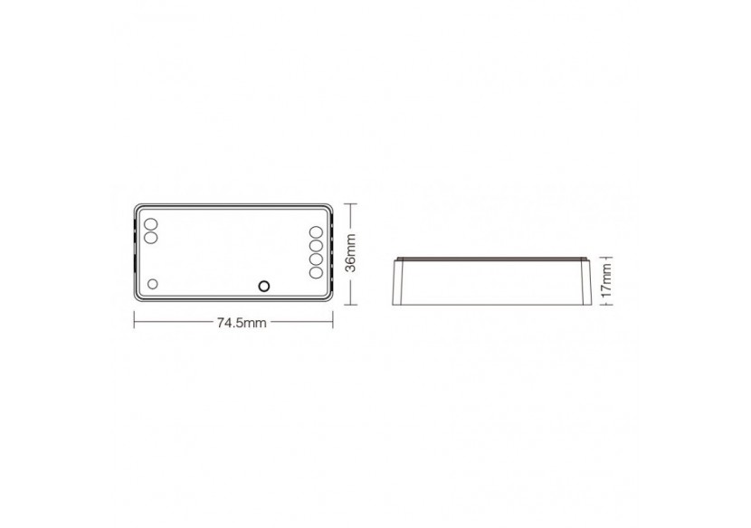 Contrôleur ruban LED 3 en 1 RGB-RGBW-RGB+CCT-12/24V DC-2.4G-MiBoxer-FUT037S+ - FUT037S+ - Barcelona LED