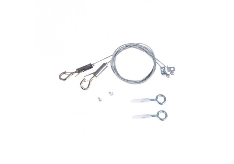 Filin de sécurité et kit de fixation pour panneau LED slim - B4220-3 - Barcelona LED