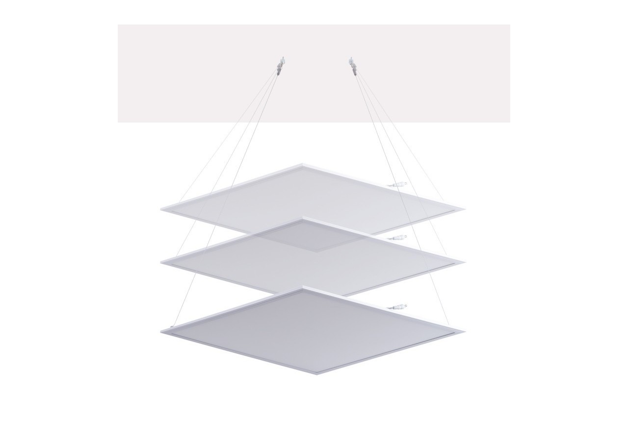 Filin de sécurité et kit de fixation pour panneau LED slim - B4220-3 - Barcelona LED