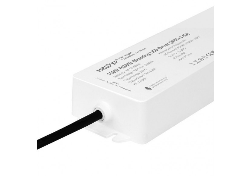 Contrôleur ruban LED RGB / RGBW avec alimentation 150W-24V DC-WIFI+2.4G-IP67 - WP4-P150 - Barcelona LED