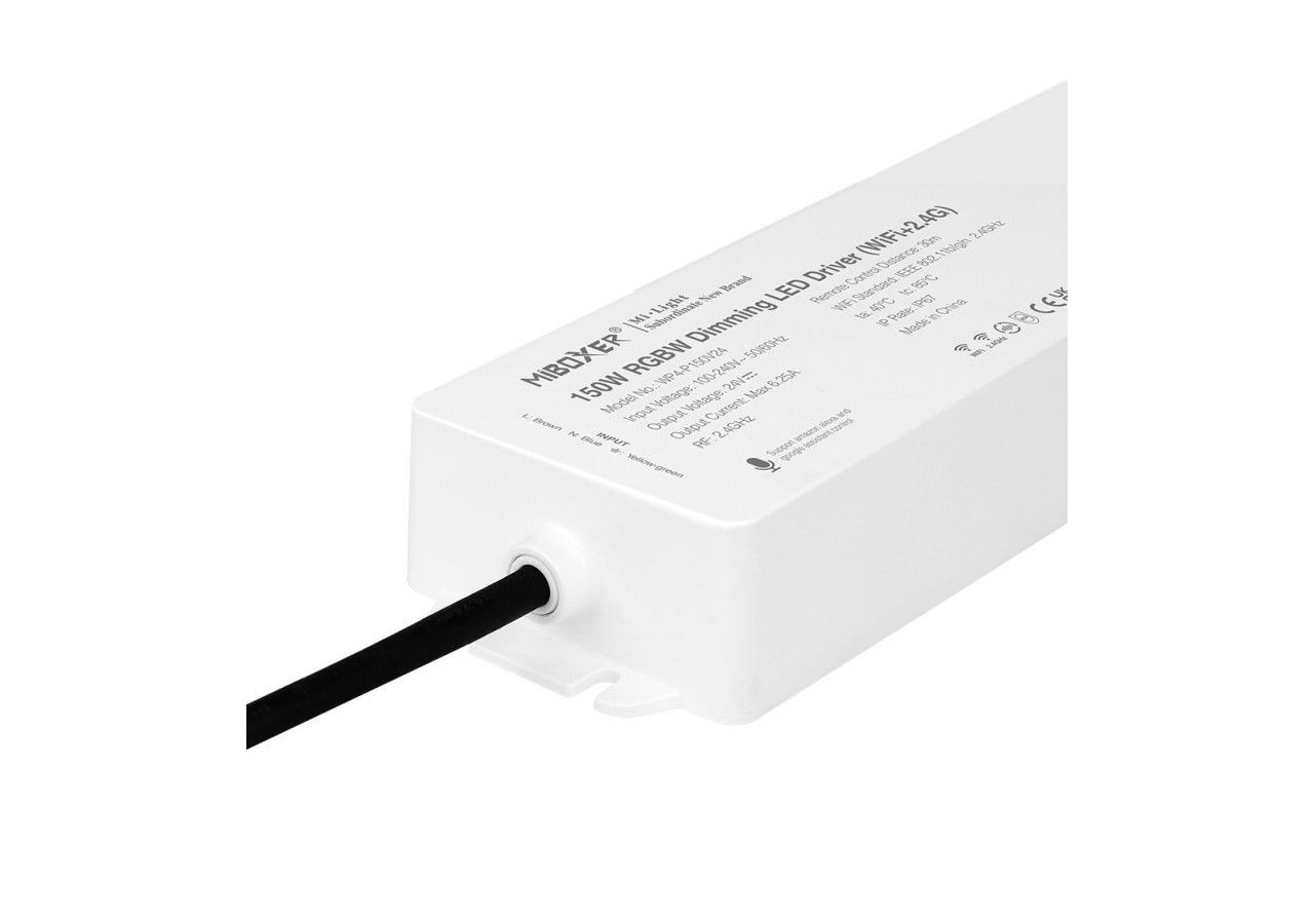 Contrôleur ruban LED RGB / RGBW avec alimentation 150W-24V DC-WIFI+2.4G-IP67 - WP4-P150 - Barcelona LED