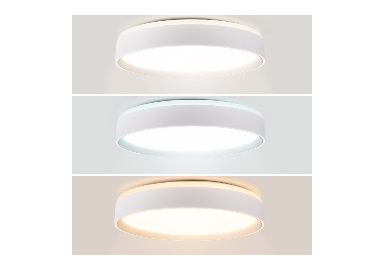 Plafonnier LED rond CCT en saillie 30W-diamètre 40cm-2000lm-IP20 - B1298-B-CCT - Barcelona LED