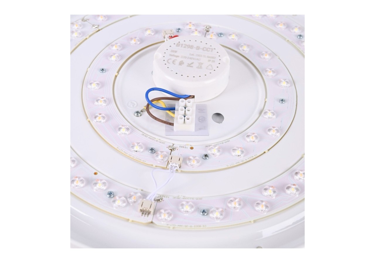 Plafonnier LED rond CCT en saillie 30W-diamètre 40cm-2000lm-IP20 - B1298-B-CCT - Barcelona LED