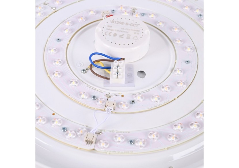 Plafonnier LED rond CCT en saillie 30W-diamètre 40cm-2000lm-IP20 - B1298-B-CCT - Barcelona LED