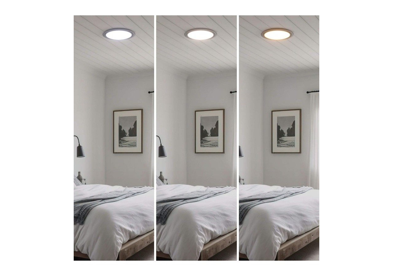 Plafonnier LED rond CCT en saillie 30W-diamètre 43cm-2000lm-IP20 - B1297-B-CR-CCT - Barcelona LED