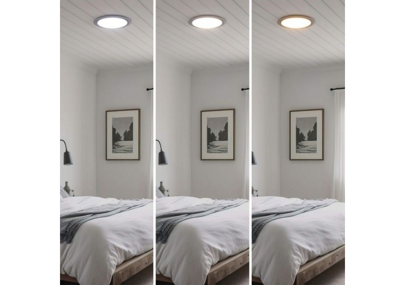 Plafonnier LED rond CCT en saillie 30W-diamètre 43cm-2000lm-IP20 - B1297-B-CR-CCT - Barcelona LED