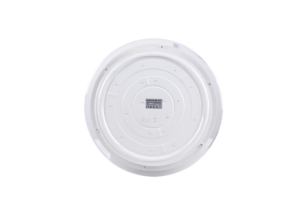 Plafonnier LED rond CCT en saillie 30W-diamètre 43cm-2000lm-IP20 - B1297-B-CR-CCT - Barcelona LED
