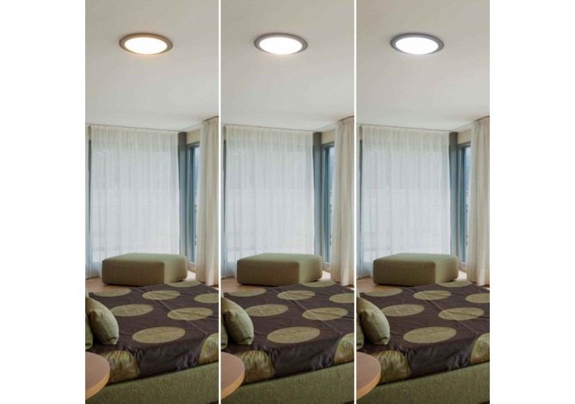 Plafonnier LED rond CCT en saillie 30W-diamètre 43cm-2000lm-IP20 - B1297-B-CR-CCT - Barcelona LED