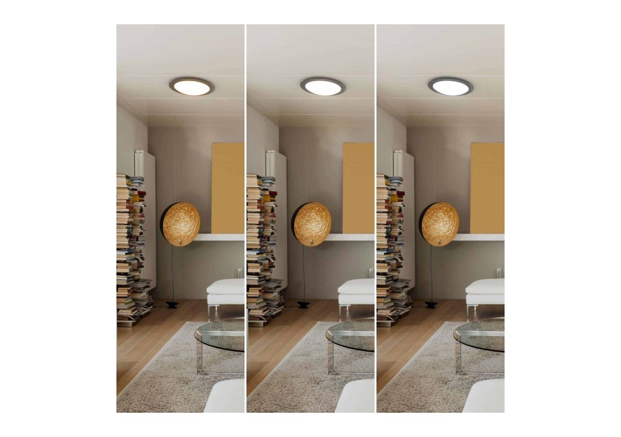 Plafonnier LED rond CCT en saillie 30W-diamètre 43cm-2000lm-IP20 - B1297-B-CR-CCT - Barcelona LED