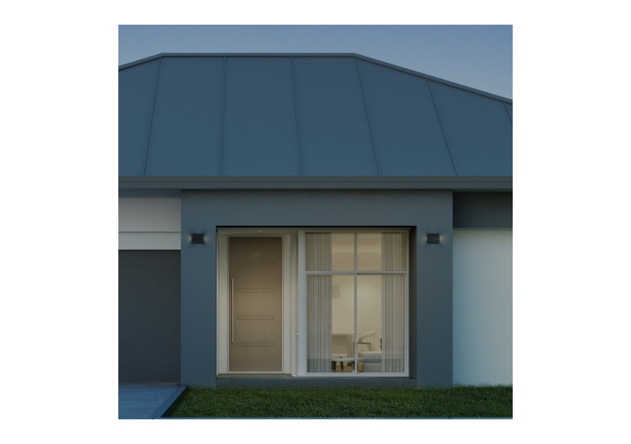 Applique murale d'extérieur moderne LED bidirectionnelle "Stabil"-3W-IP54 - LN1584-N - Barcelona LED