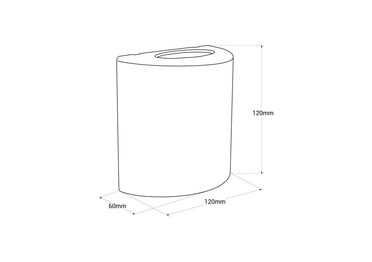 Applique murale d'extérieur moderne LED bidirectionnelle "Stabil"-3W-IP54 - LN1584-N - Barcelona LED