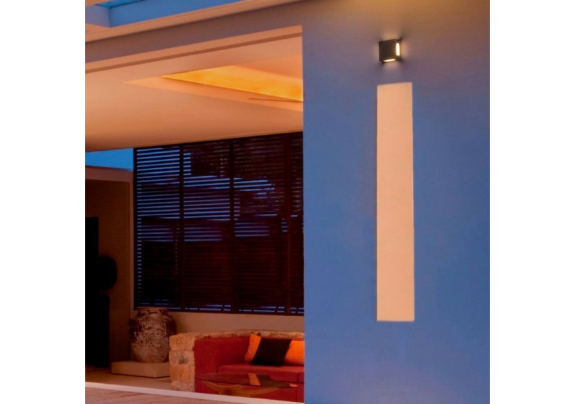 Applique murale d'extérieur LED carrée "Square 4"-6W-IP54-Éclairage sur 4 faisceaux lumineux - LN1580-N - Barcelona LED Applique murale d'extérieur LED carrée "Square 4"-6W-IP54-Éclairage sur 4 faisceaux lumineux - LN1580-N - Barcelona LED