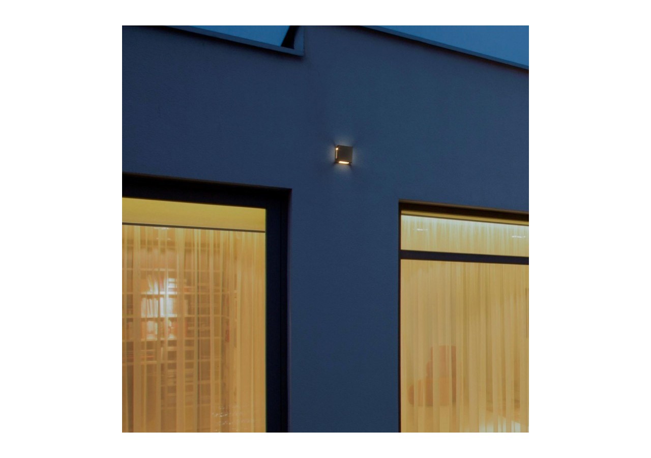 Applique murale d'extérieur LED carrée "Square 4"-6W-IP54-Éclairage sur 4 faisceaux lumineux - LN1580-N - Barcelona LED