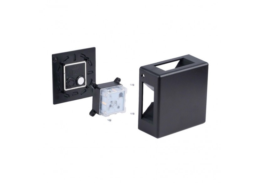 Applique murale d'extérieur LED carrée "Square 4"-6W-IP54-Éclairage sur 4 faisceaux lumineux - LN1580-N - Barcelona LED Applique murale d'extérieur LED carrée "Square 4"-6W-IP54-Éclairage sur 4 faisceaux lumineux - LN1580-N - Barcelona LED