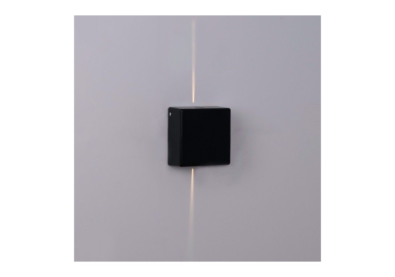 Applique murale d'extérieur LED carrée "Karen 2"-3W-IP54-Éclairage double faisceaux lumineux - LN1583-N - Barcelona LED