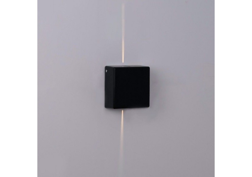 Applique murale d'extérieur LED carrée "Karen 2"-3W-IP54-Éclairage double faisceaux lumineux - LN1583-N - Barcelona LED