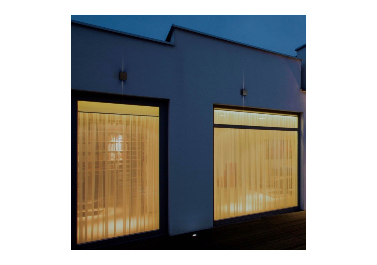 Applique murale d'extérieur LED carrée "Karen 2"-3W-IP54-Éclairage double faisceaux lumineux - LN1583-N - Barcelona LED