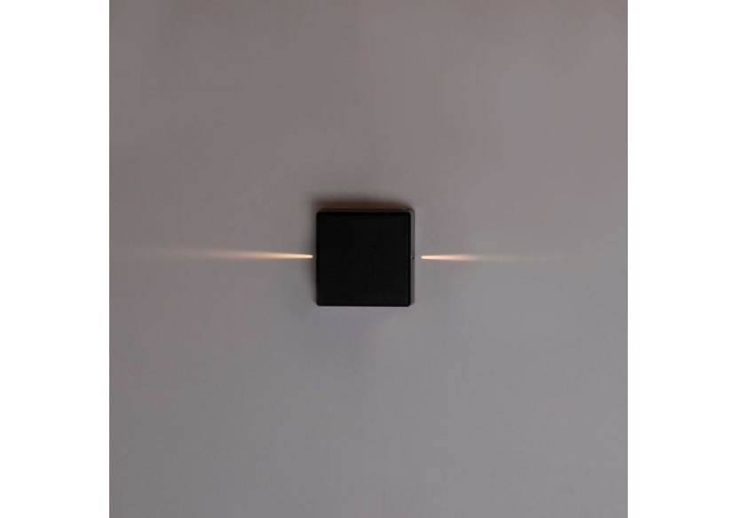 Applique murale d'extérieur LED carrée "Karen 2"-3W-IP54-Éclairage double faisceaux lumineux - LN1583-N - Barcelona LED