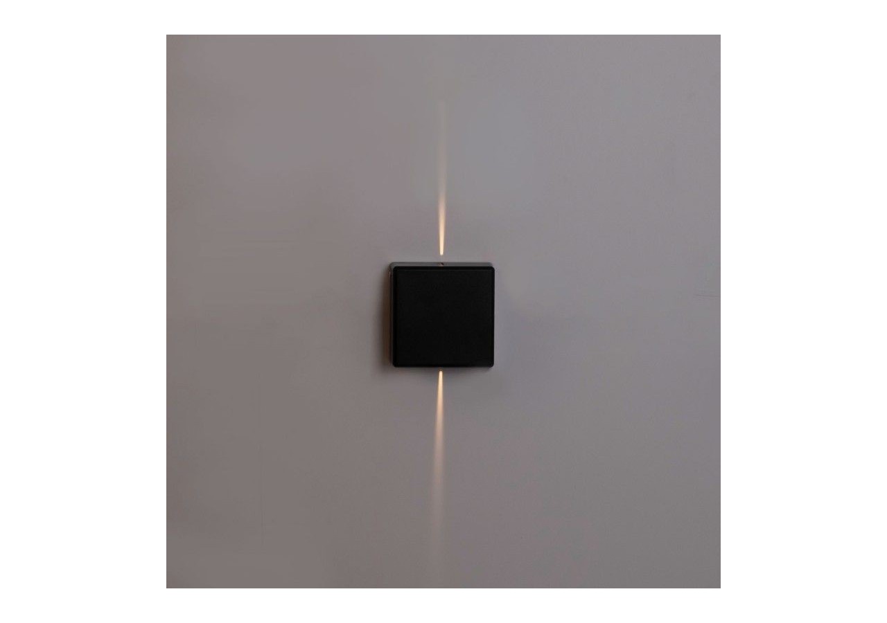 Applique murale d'extérieur LED carrée "Karen 2"-3W-IP54-Éclairage double faisceaux lumineux - LN1583-N - Barcelona LED