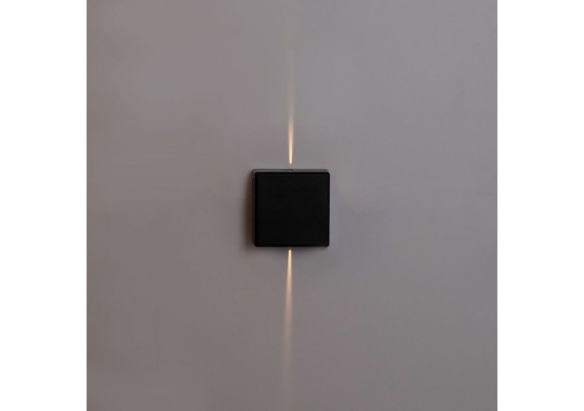 Applique murale d'extérieur LED carrée "Karen 2"-3W-IP54-Éclairage double faisceaux lumineux - LN1583-N - Barcelona LED