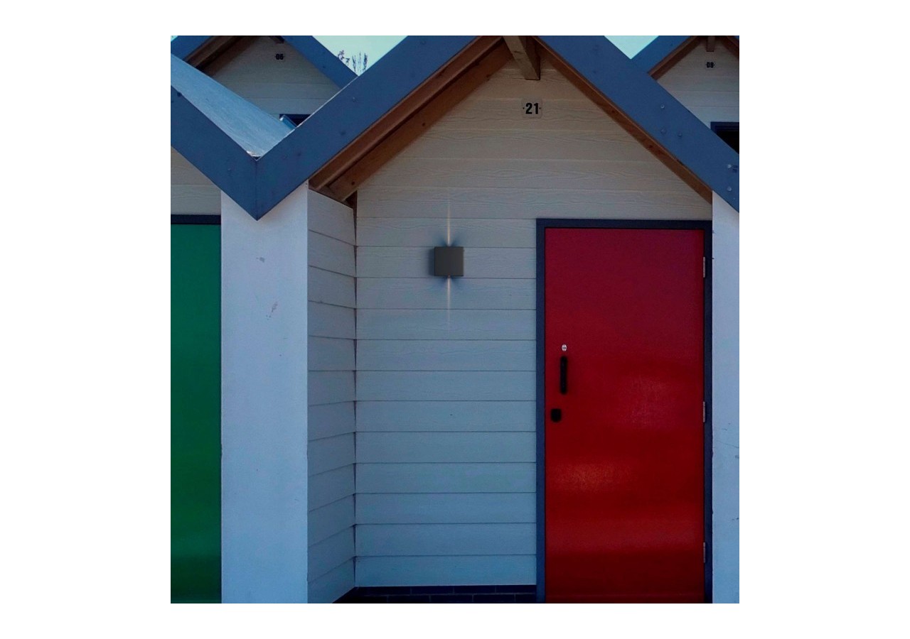 Applique murale d'extérieur LED carrée "Karen 2"-3W-IP54-Éclairage double faisceaux lumineux - LN1583-N - Barcelona LED