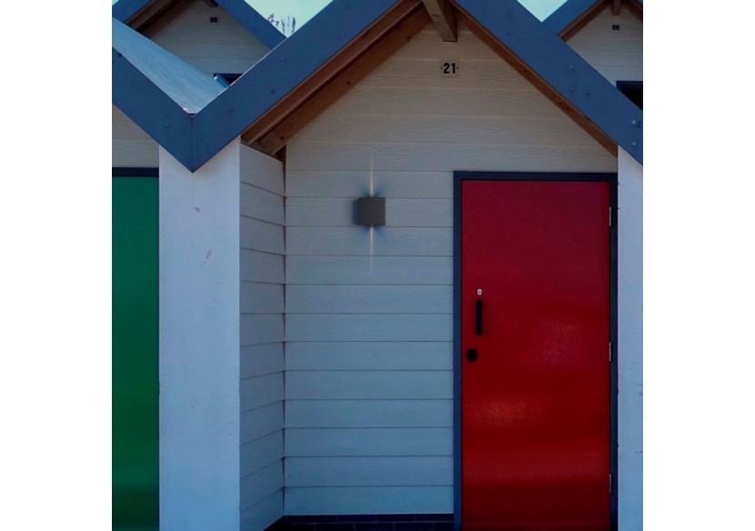 Applique murale d'extérieur LED carrée "Karen 2"-3W-IP54-Éclairage double faisceaux lumineux - LN1583-N - Barcelona LED