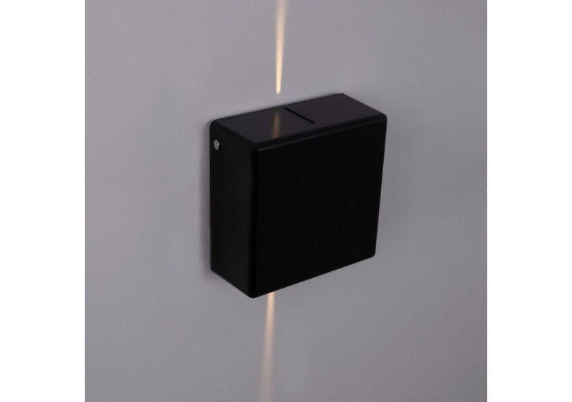 Applique murale d'extérieur LED carrée "Karen 2"-3W-IP54-Éclairage double faisceaux lumineux - LN1583-N - Barcelona LED